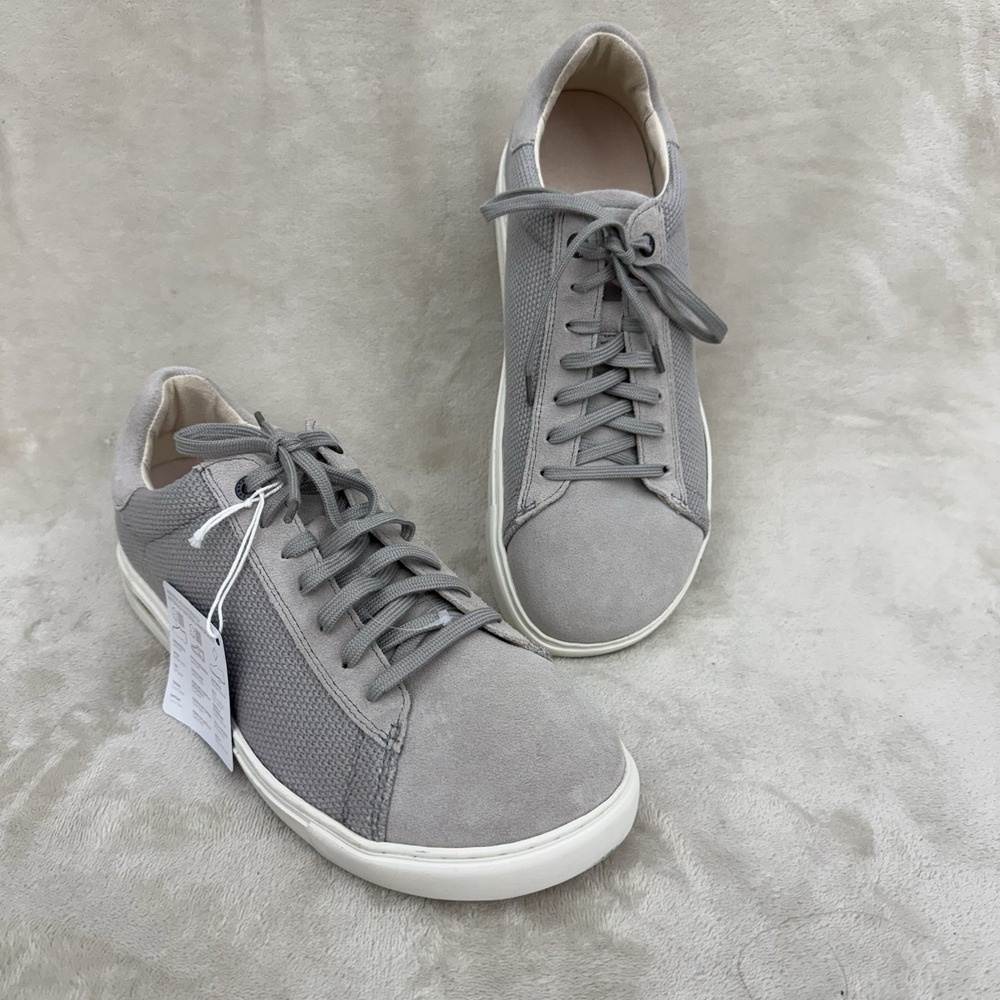 Birkenstock Bend Low Sneakers EU 43 US 10 Gray Suede Textile Cork NWT